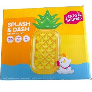 New Leaps & Bounds Dog pool float pineapple